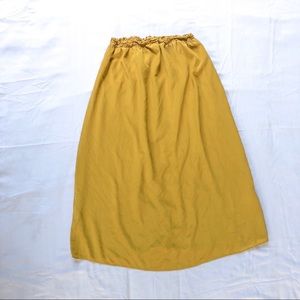 Mustard Yellow Midi Skirt